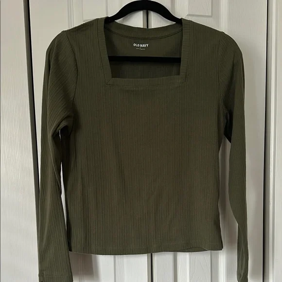 Old Navy Green Fitted Blouse - Picture 3 of 4